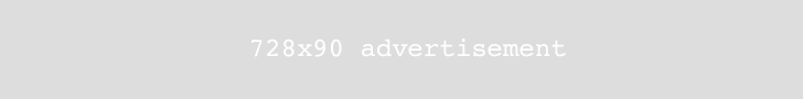 728x90 Advertisement